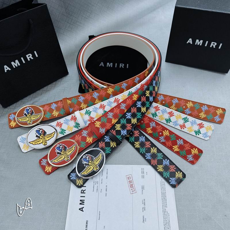 Amiri belt 38mmX90-125cm lb81